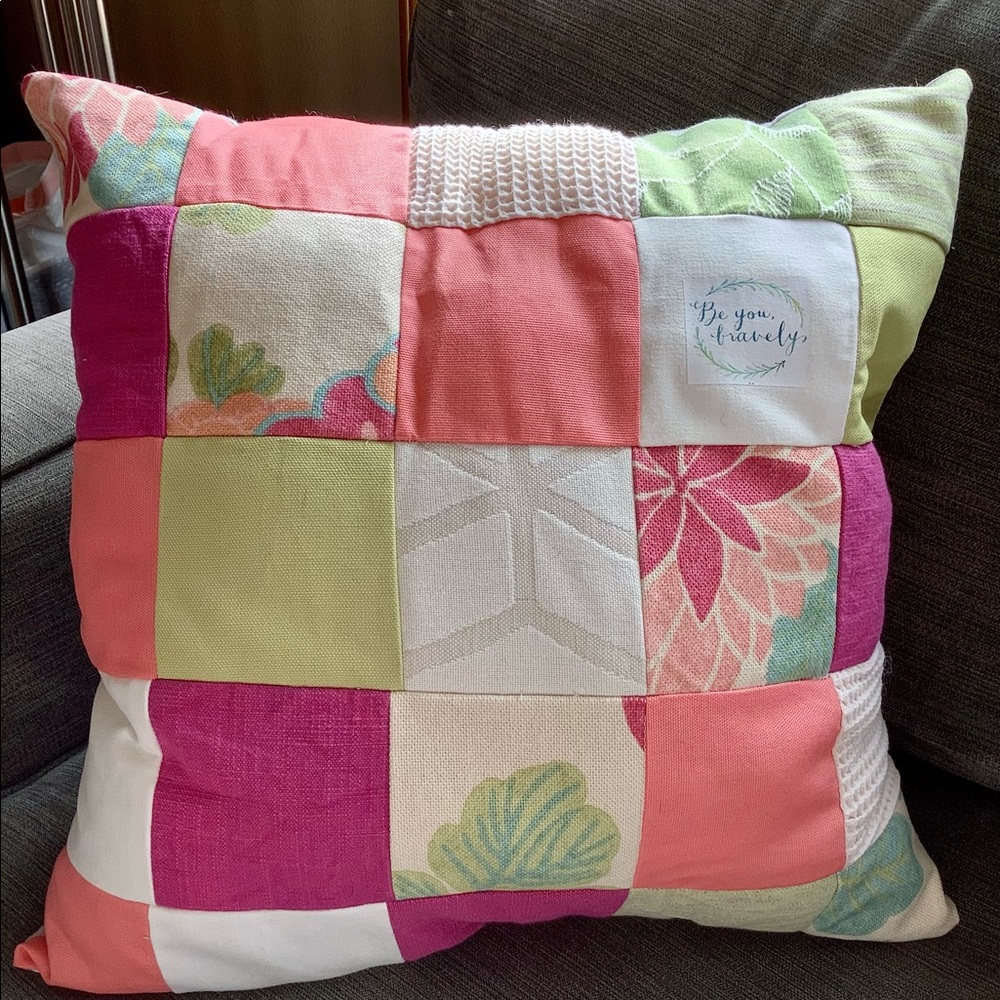 ‘Pillow Talk’ custom decorative pillow